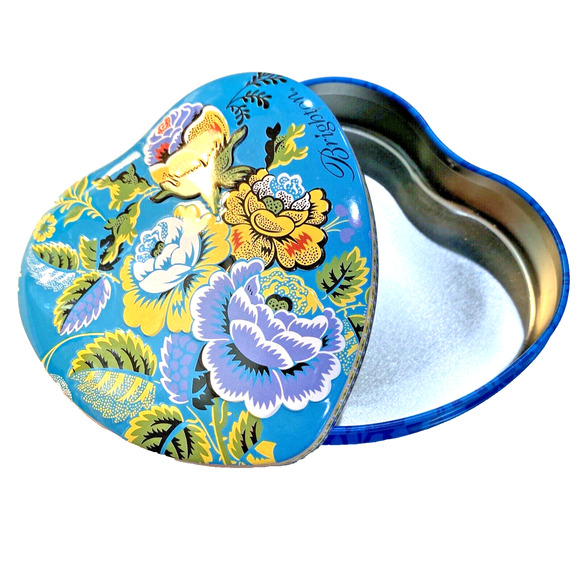 Brighton Heart Shaped Tin Jewelry Keepsake Gift Box Collectible Metal Container - Picture 8 of 8
